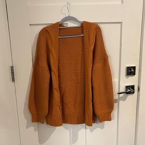 Cozy Women's Sweater in Warm Orange